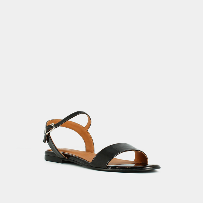 Sandales  en vernis noir