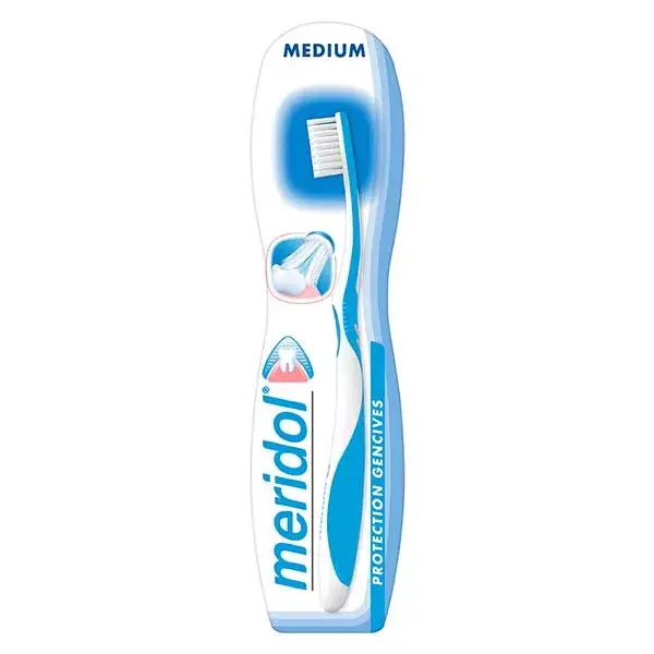 Escova de dentes Meridol tamanho médio com proteção para gengivas