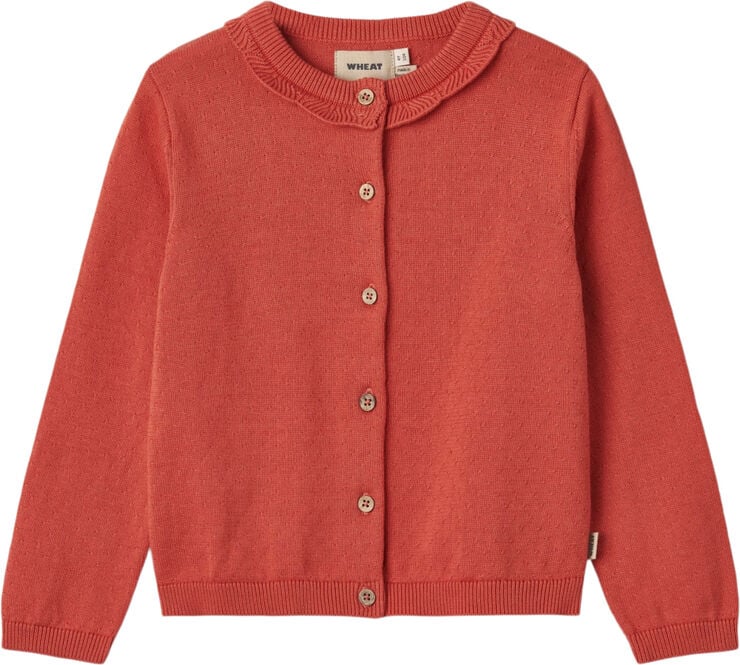 Wheat Strik Cardigan Amy Candy red