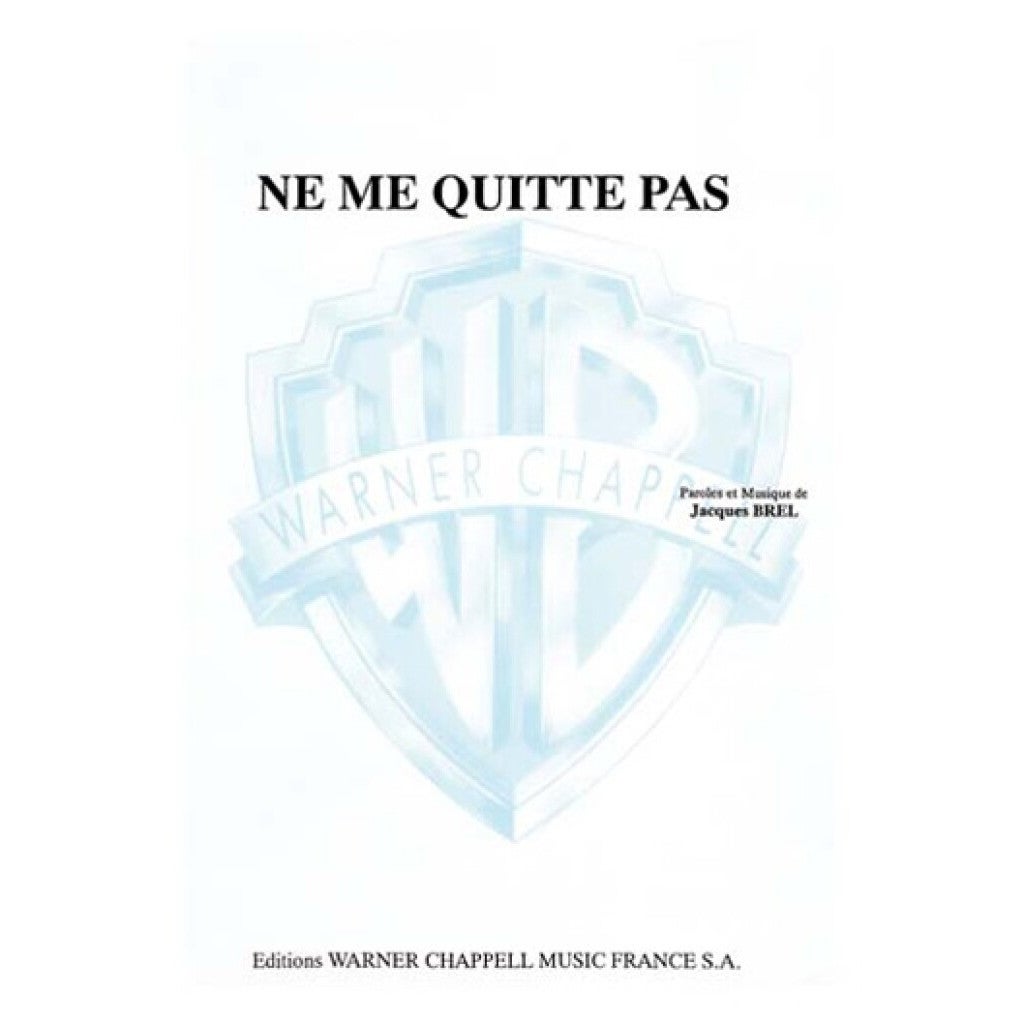 Hal Leonard Ne Me Quitte Pas bladmuziek voor piano en zang