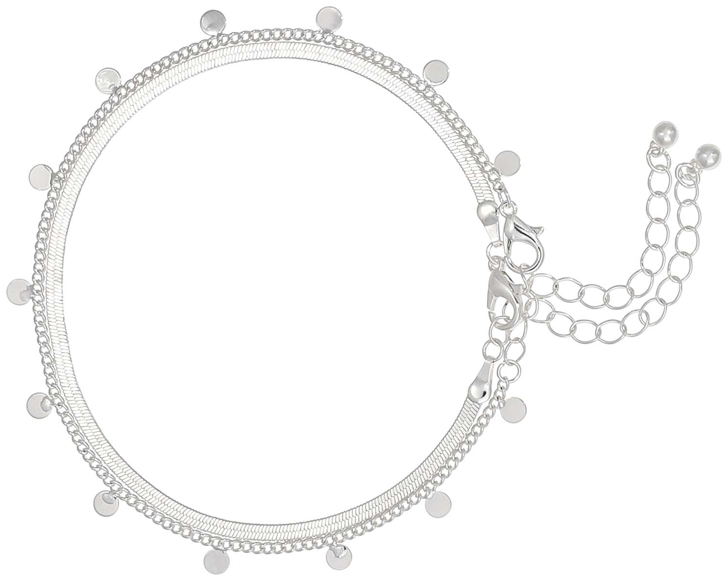 Fußkettchen-Set - Classy Silver