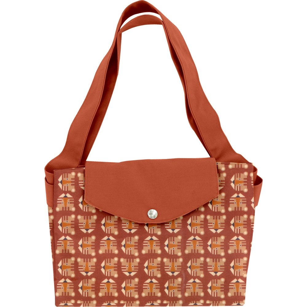 Grand Sac Cabas En Tissu Géotigre