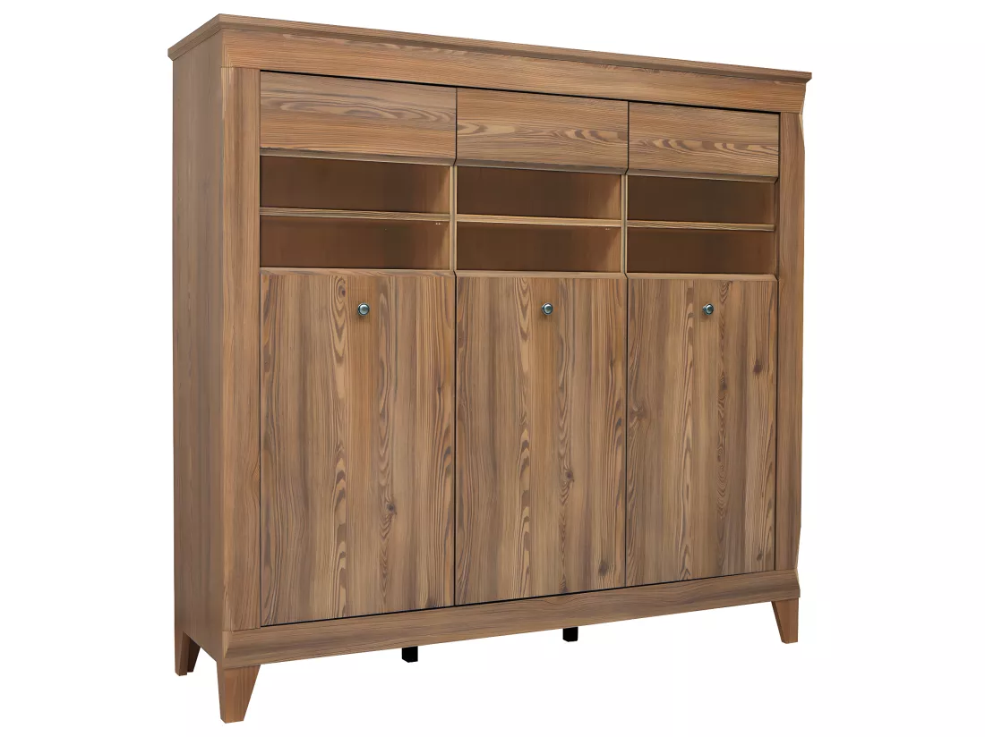 Vaisselier bas 3 portes Raya Bois