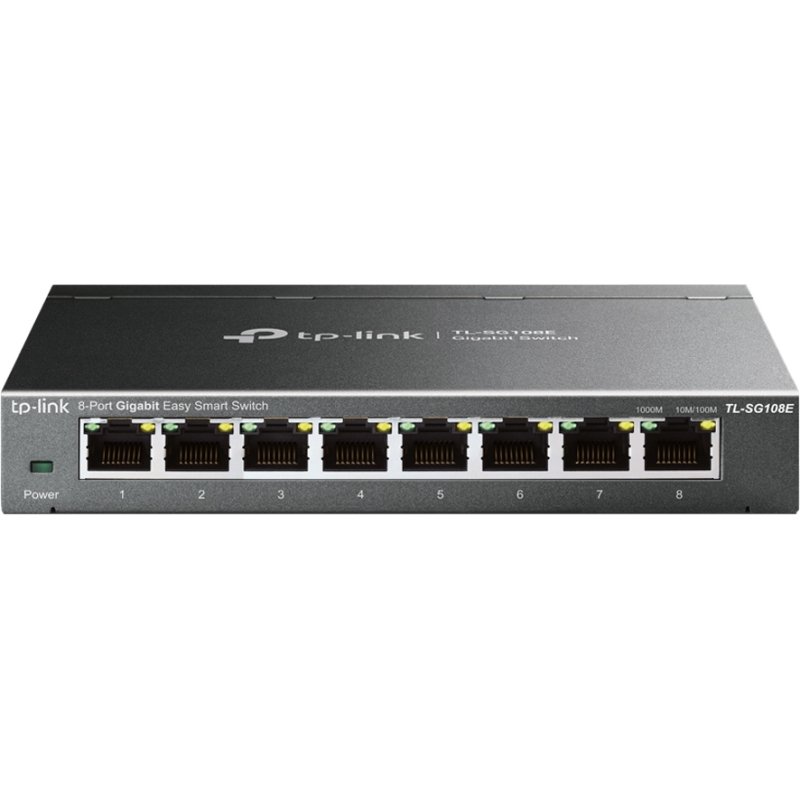 TP-Link TL-SG108E Géré L2 Gigabit Ethernet (10/100/1000) Noir
