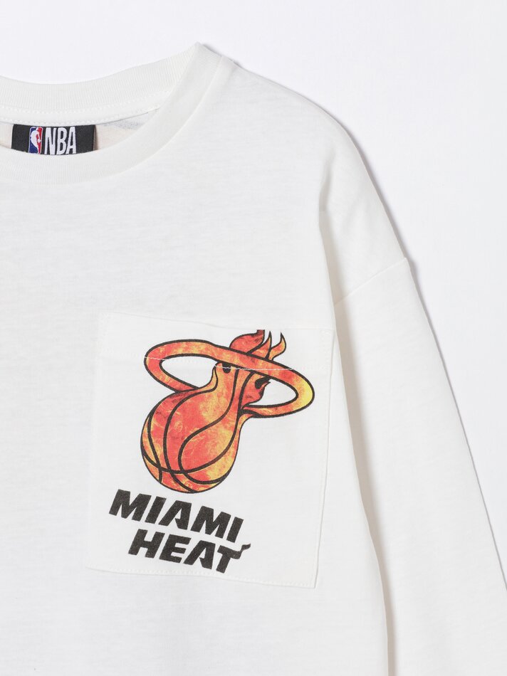 Camisa do Miami Heat da NBA - Off White