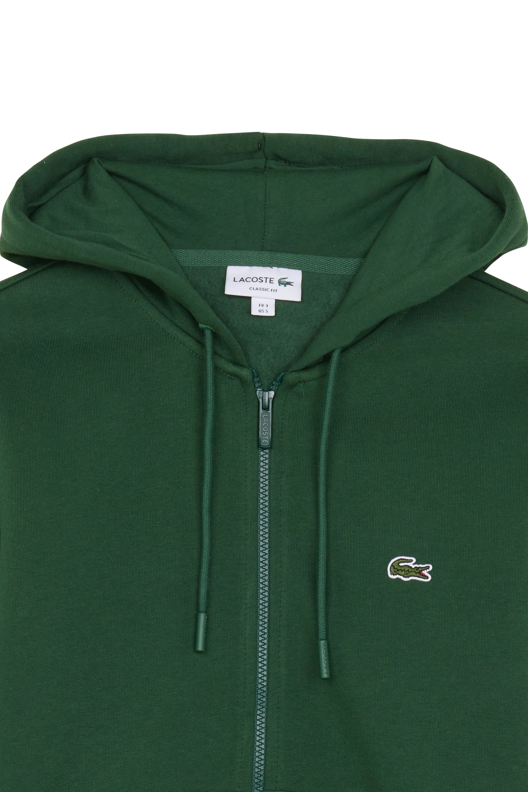 LACOSTE Hoodie zippé SWEA SH9626-00 HOOD ZIP CORE SO Vert