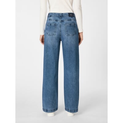 Damen-Marlenejeans, Blau
