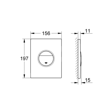 Grohe Sail Bedieningspaneel Chroom