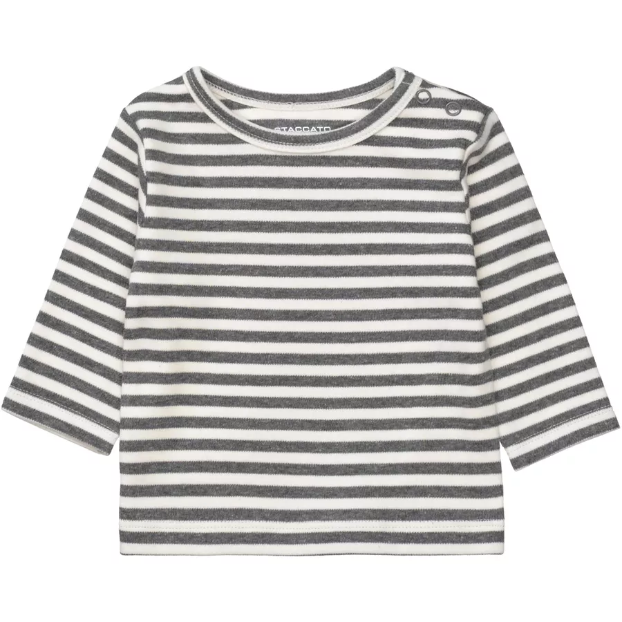 Staccato Strampler+Shirt graphit melange
