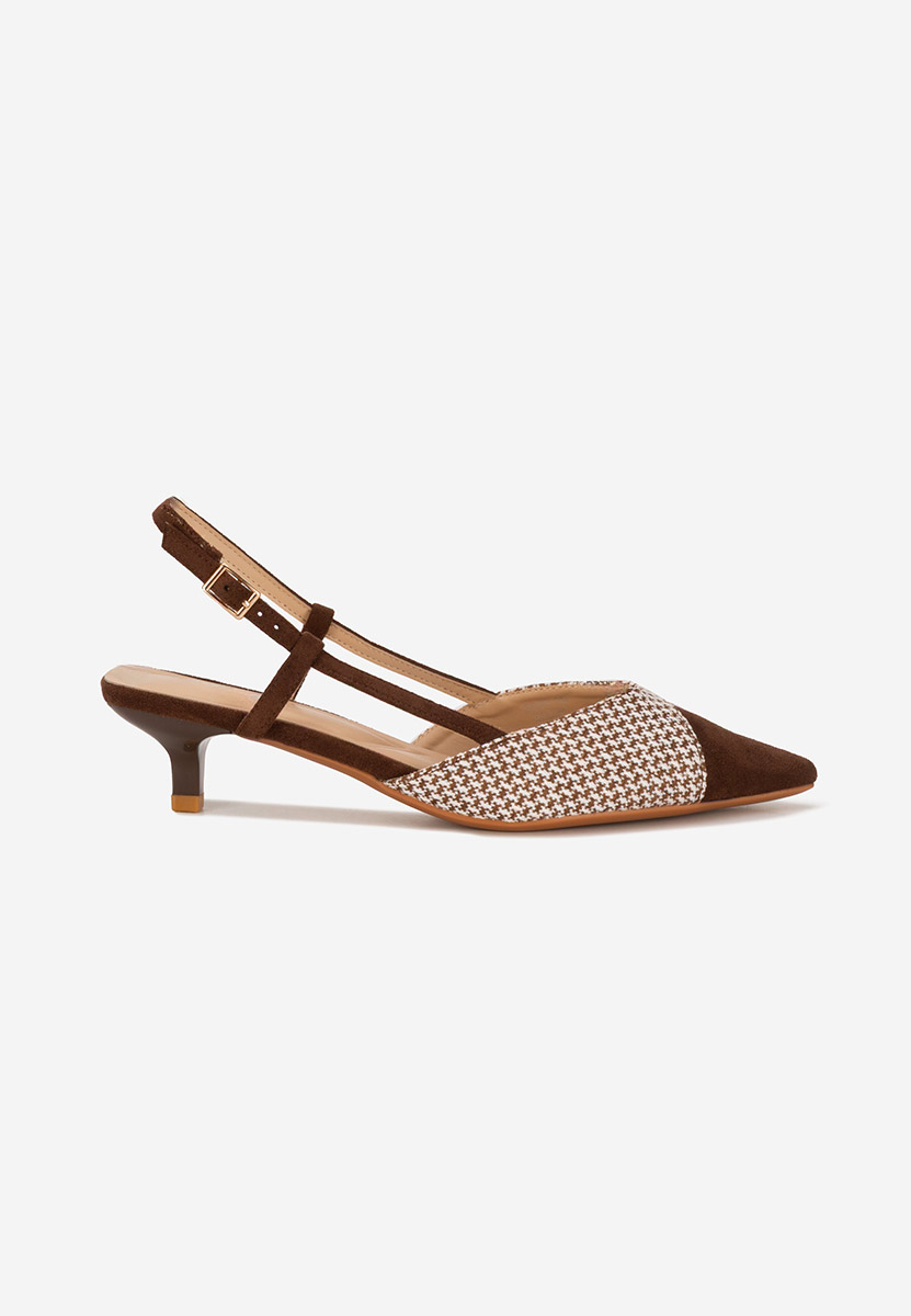 Chaussures slingback bruns Mayuka