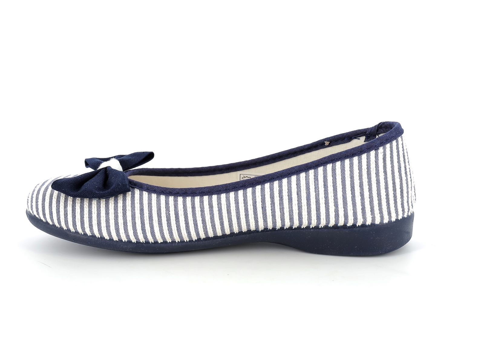 F brand-2354 Textile Marine-Blanc