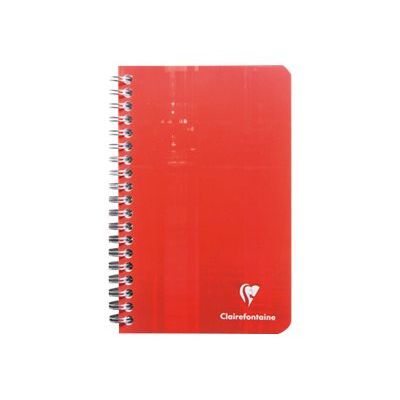 Clairefontaine - Carnet à spirale 11 x 17 cm - 100 pages - petits carreaux (5x5 mm) - disponible dans différentes couleurs