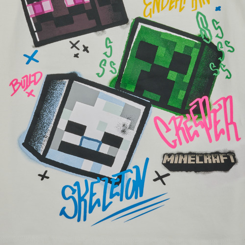 Name it - NKMDAGFIN MINECRAFT SS TOP - Blanc