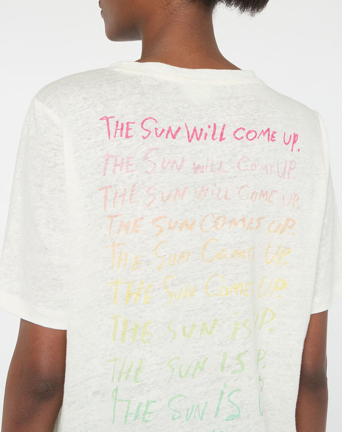 Scotch & Soda T-Shirt 100% Lin blanc