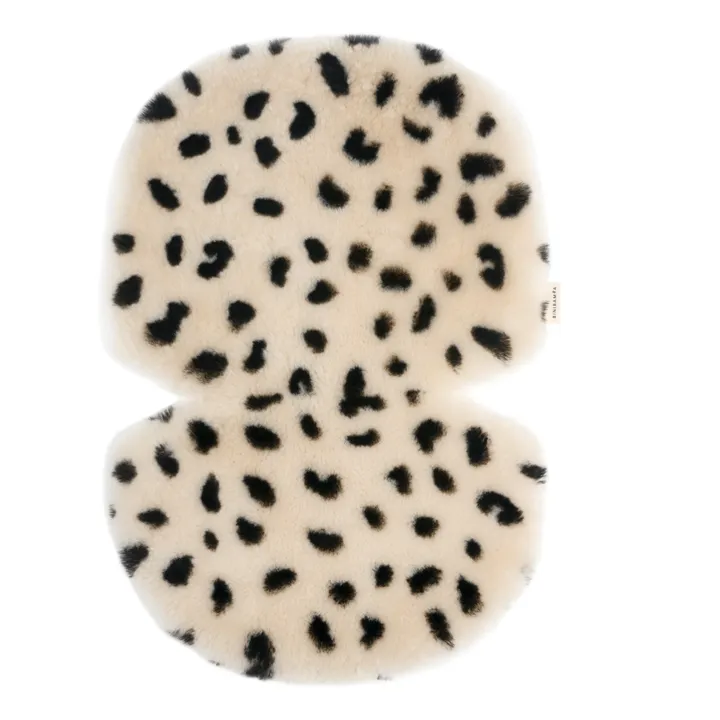BINIBAMBA Peau de mouton pour poussette et couffin - 68x44 cm | Léopard
