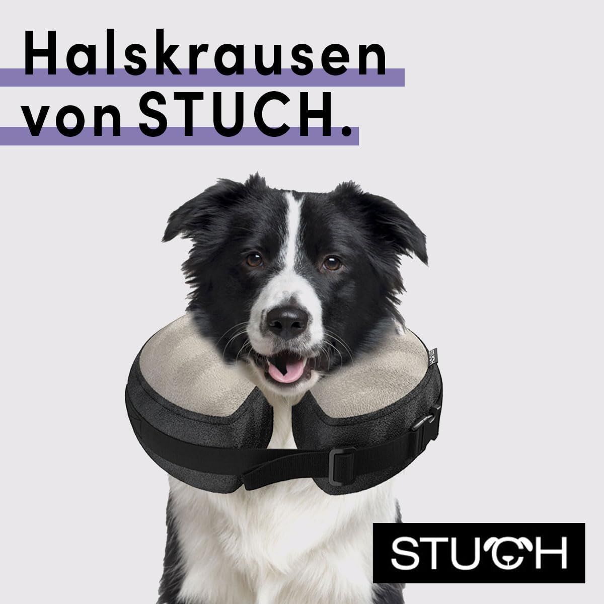 Aufblasbare Halskrause Grau - Stuch
