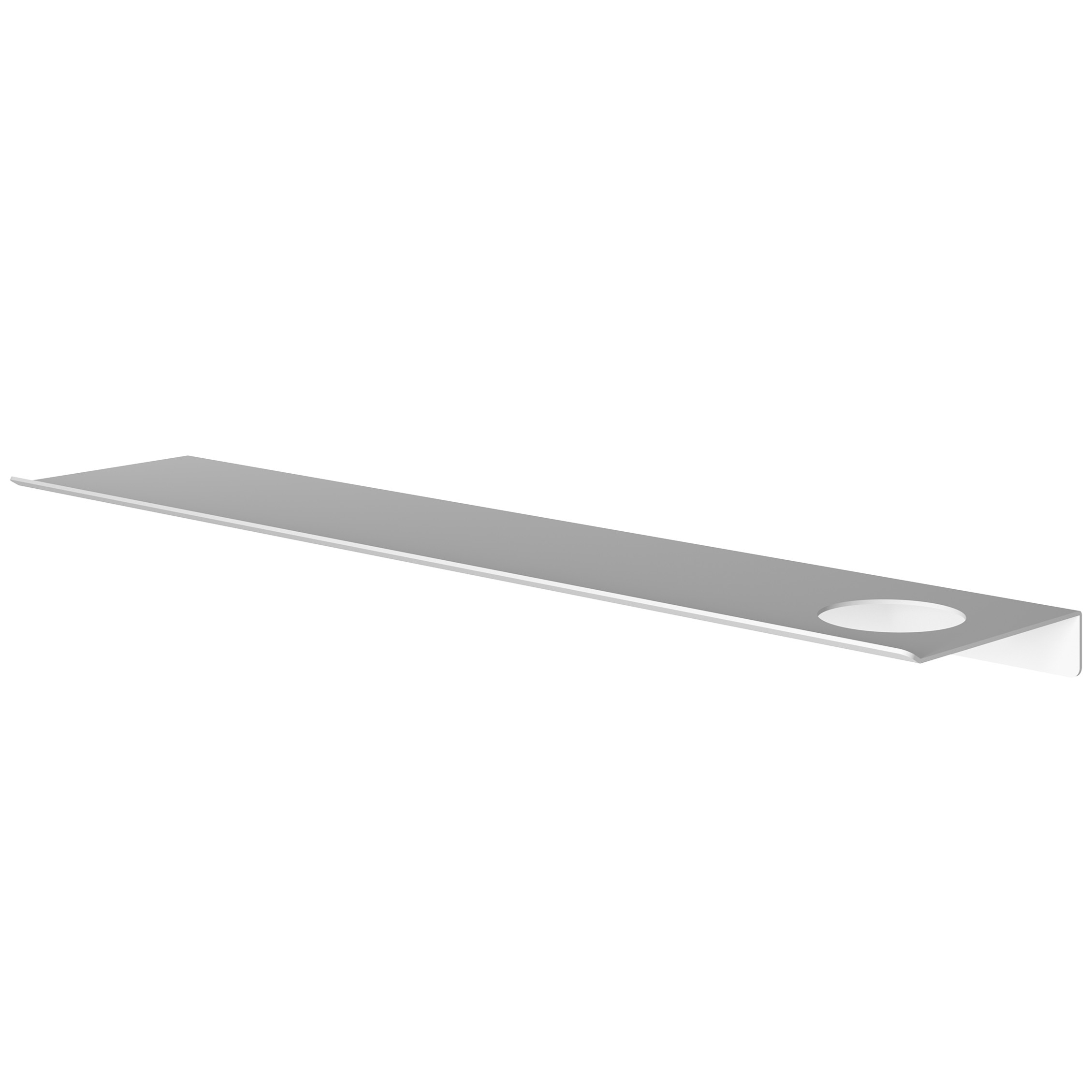 Hotbath &More planchet 60cm met uitsparing voor een zeepdispenser of beker wit