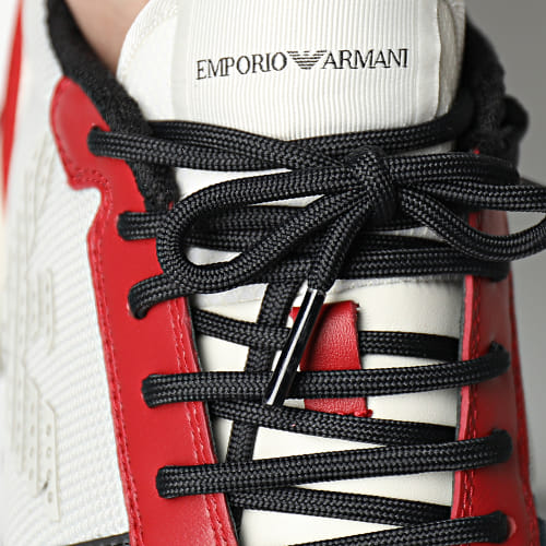 Baskets X4X289-XM499 Mid Navy Grey Red Off White