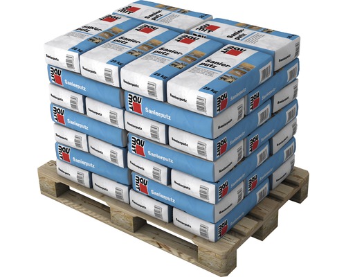 Baumit renovatiepleister voor de renovatie van vochtig, zoutbelast metselwerk voor binnen en buiten, 25 kg