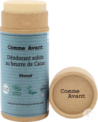 Comme Avant Déodorant Solide Au Beurre De Cacao Monoï 60g