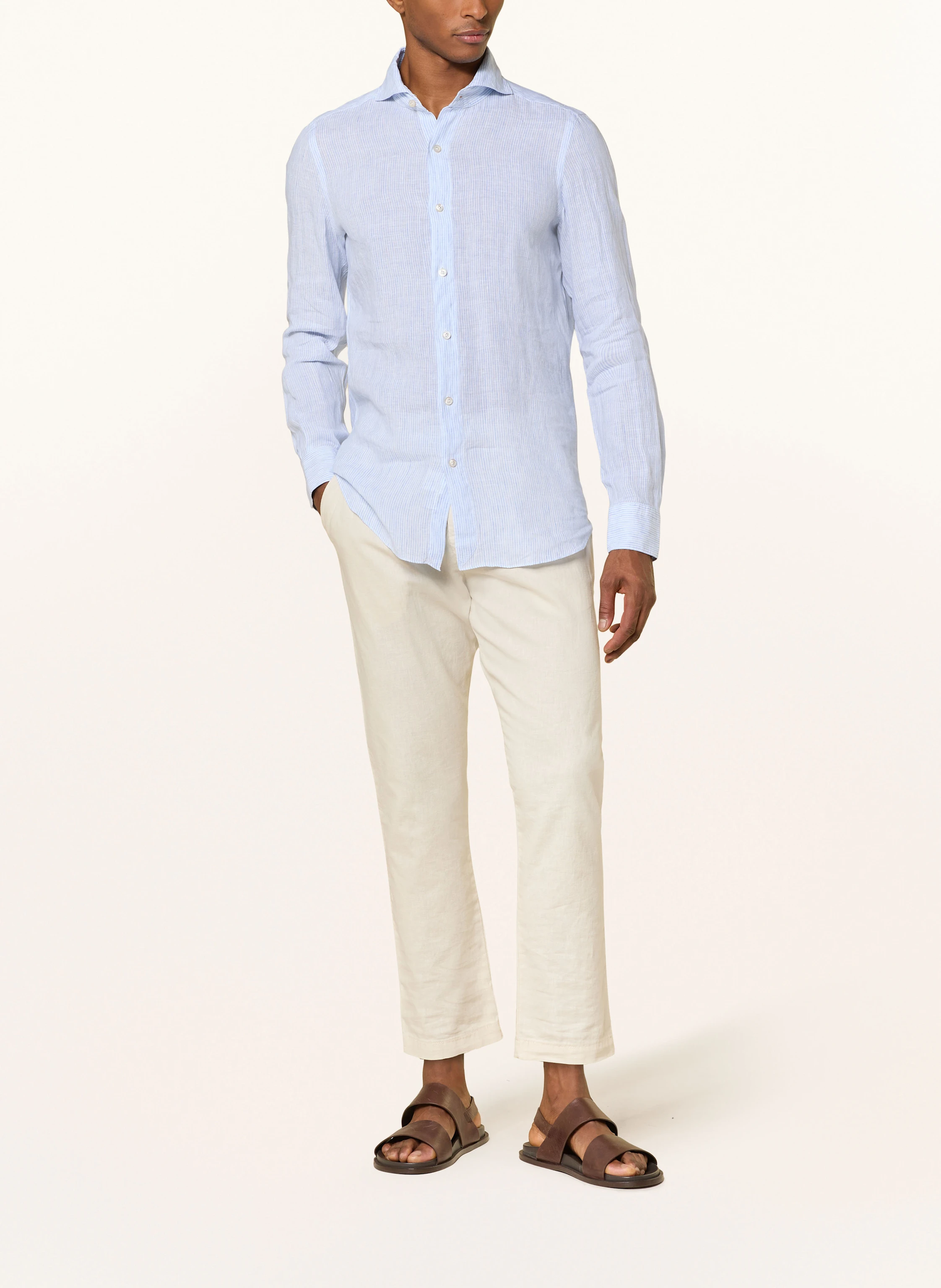 FINAMORE 1925 Leinenhemd Slim Fit