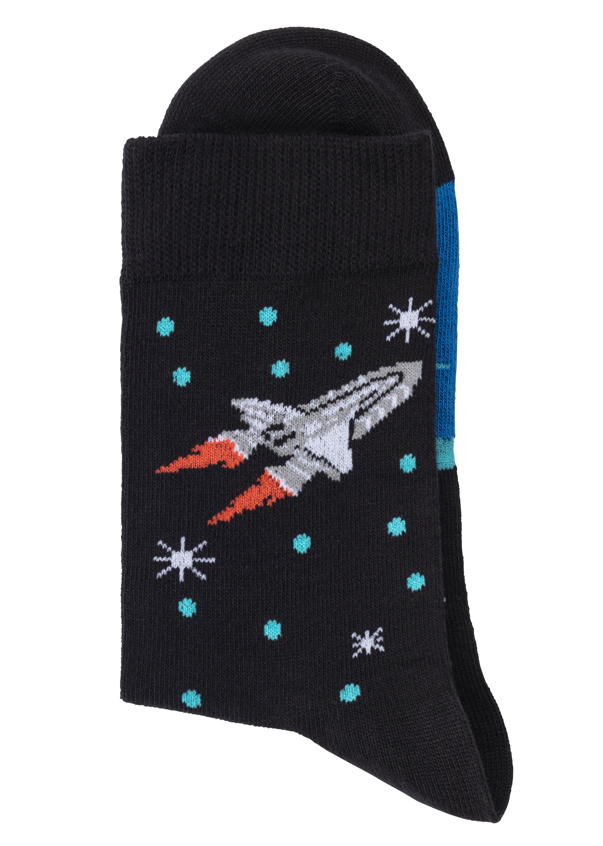 H.I.S Socken Packung, 4 Stk. tlg. mit eingestrickten Motiven