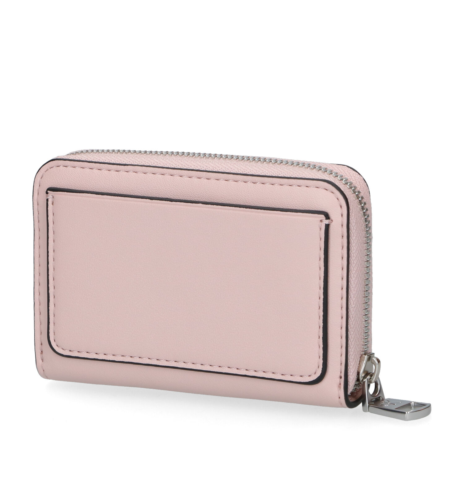 Ritsportemonnee roze