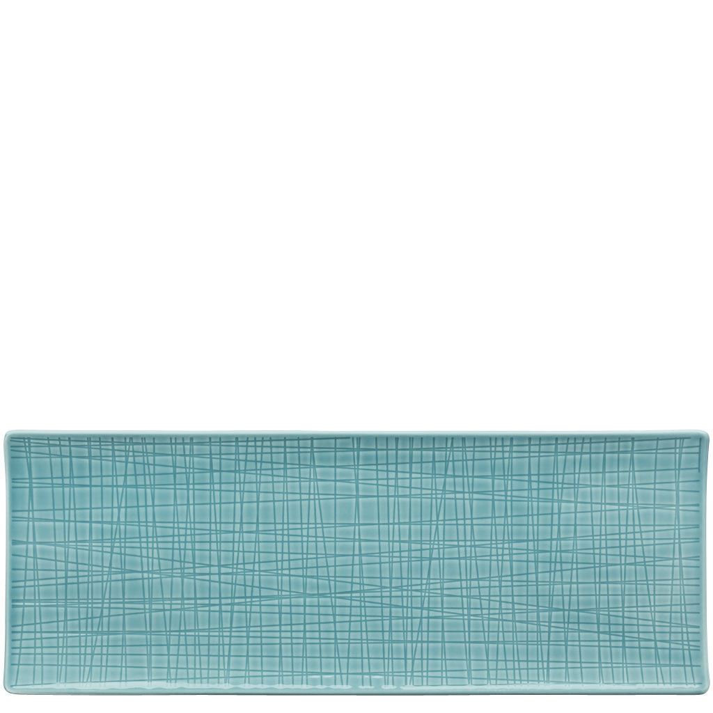 Mesh Colours Aqua Platte 34 x 13 cm flach