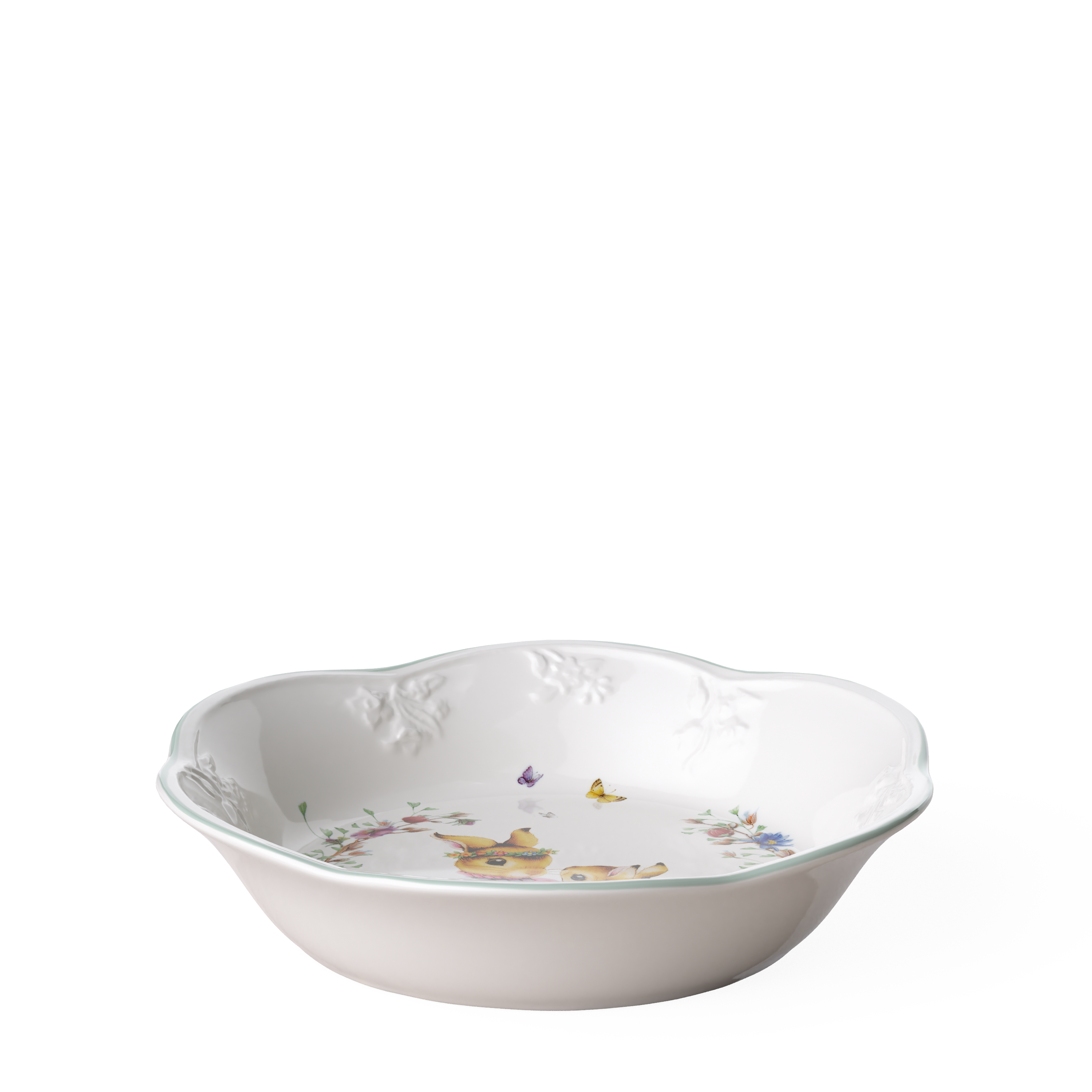 Spring Fantasy Dessert bowl Green, Premium Porcelain