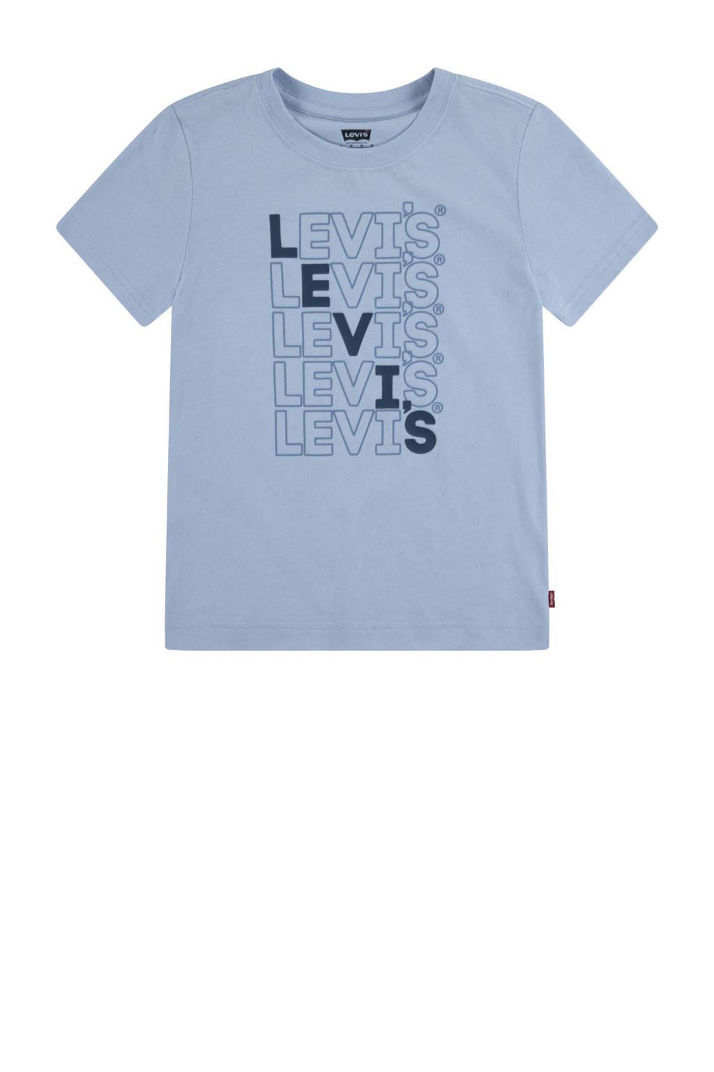 Levi's T-shirt met logo zachtblauw