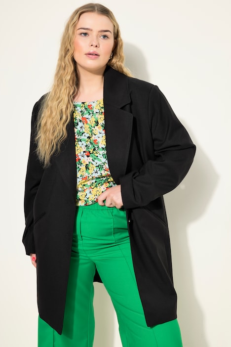Longblazer, Oversize Loose Shape, feine Struktur