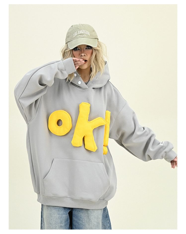 Iduna - Oversized hoodie met letters