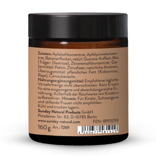 Sunday Natural Products  Guarana Koffein Energy Gummies