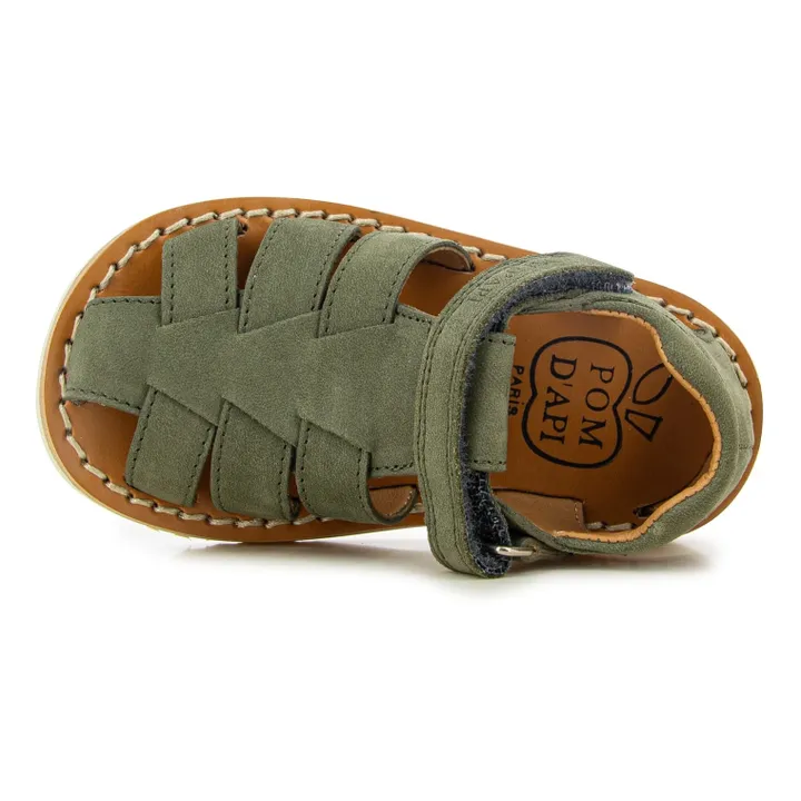 Pom d'Api Sandales Waff Papy | Khaki