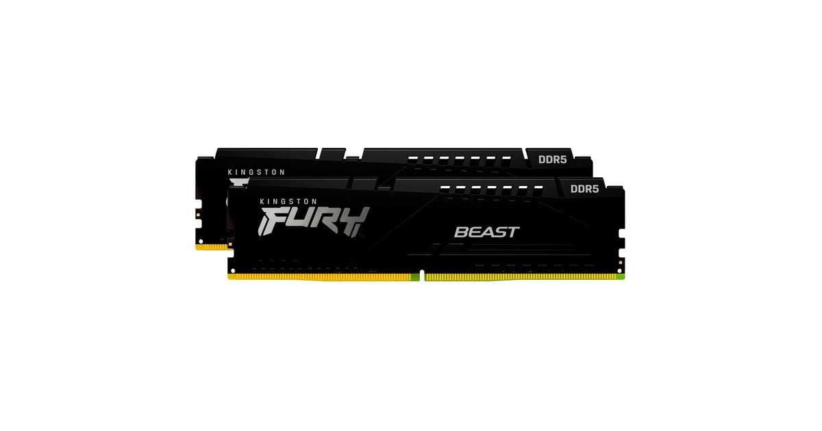 Kingston FURY32 GB DDR5-6000 (2x 16 GB) Kit werkgeheugen  (Zwart, KF560C30BBEK2-32, Beast, XMP, EXPO)