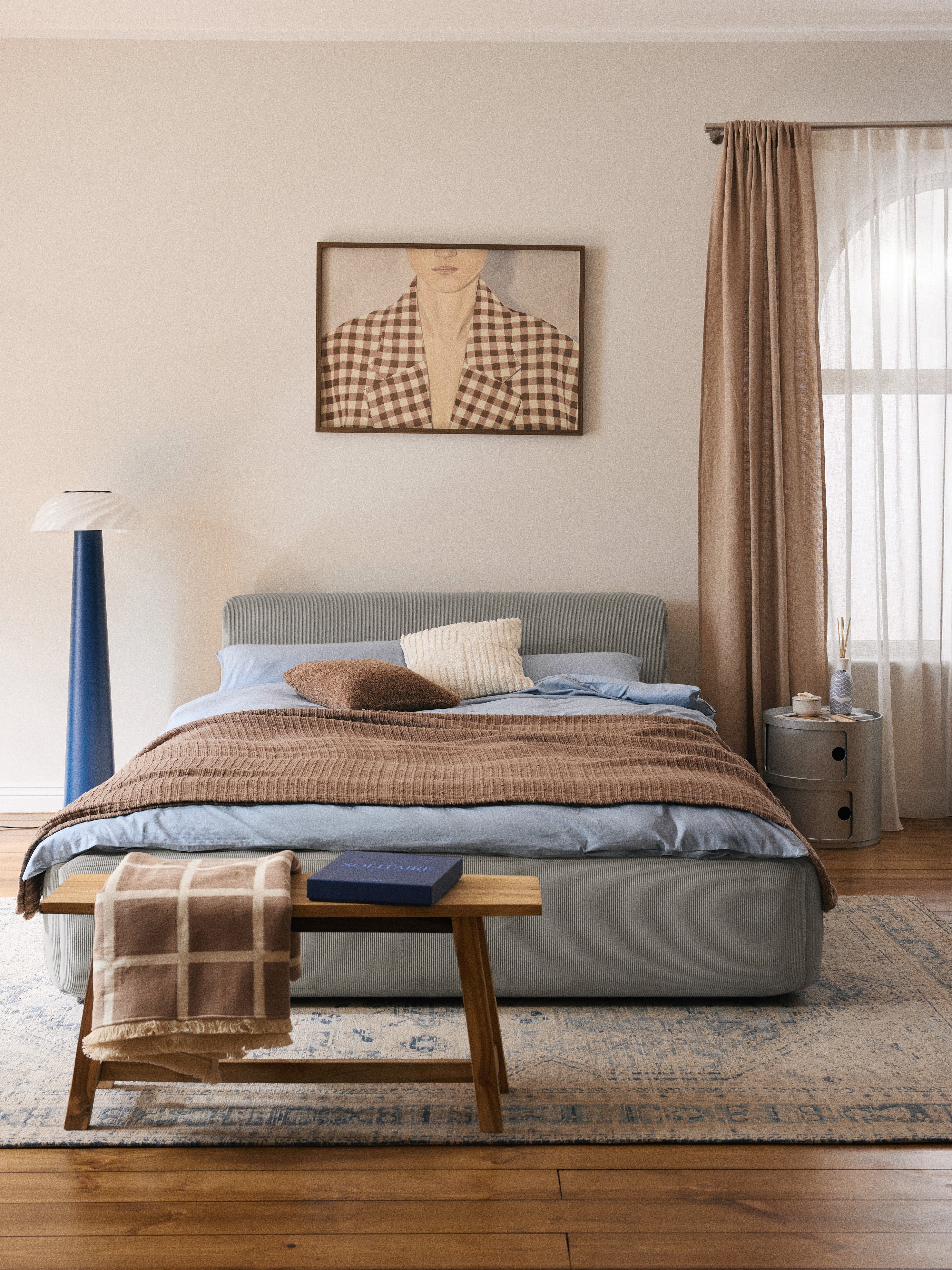 Gestoffeerd bed Melva