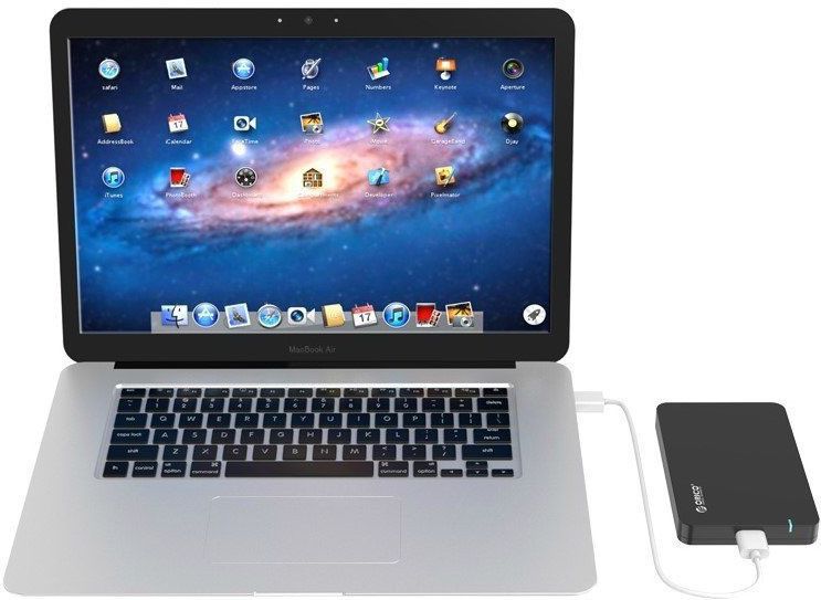 Orico - HDD Behuizing - Zwart - Voor 2,5'' SATA HDD/SSD - USB3.0
