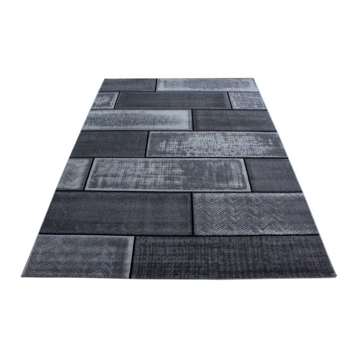 Modern vloerkleed - Plus Zwart 8007 | Ruim assortiment