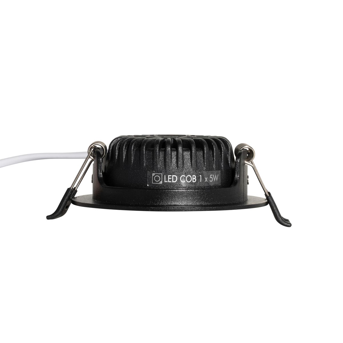 Set van 6 inbouwspots zwart kantelbaar 8,2cm incl. LED dim to IP54 ultra slim - Pupil
