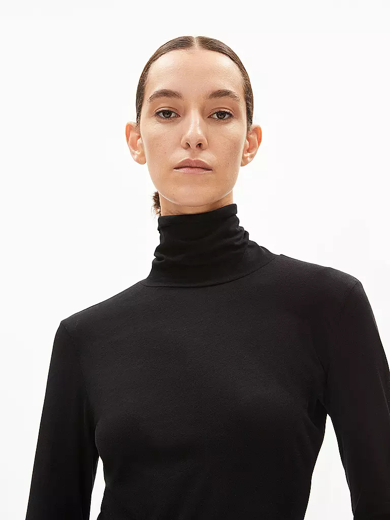 ARMEDANGELS Rollkragenshirt GRAZILIAA schwarz