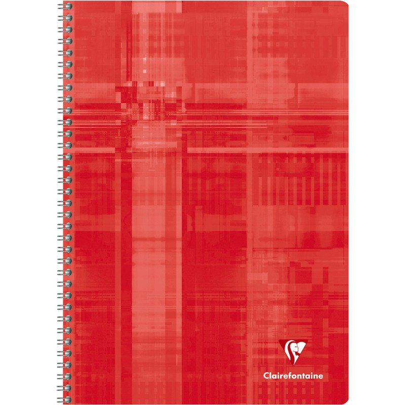 Cahier spirale Clairefontaine Metric A4+ 24 x 32 cm grands carreaux 100 pages