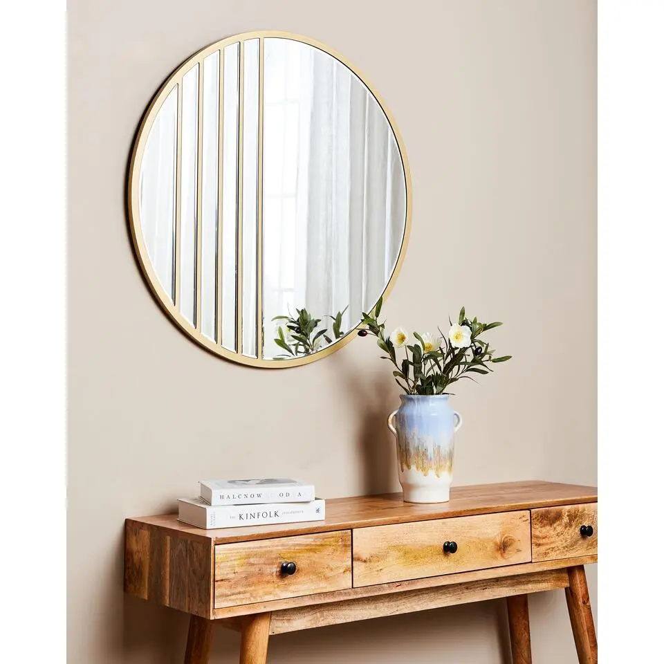 COUST - Wandspiegel - Goud - 80 x 80 cm - MDF