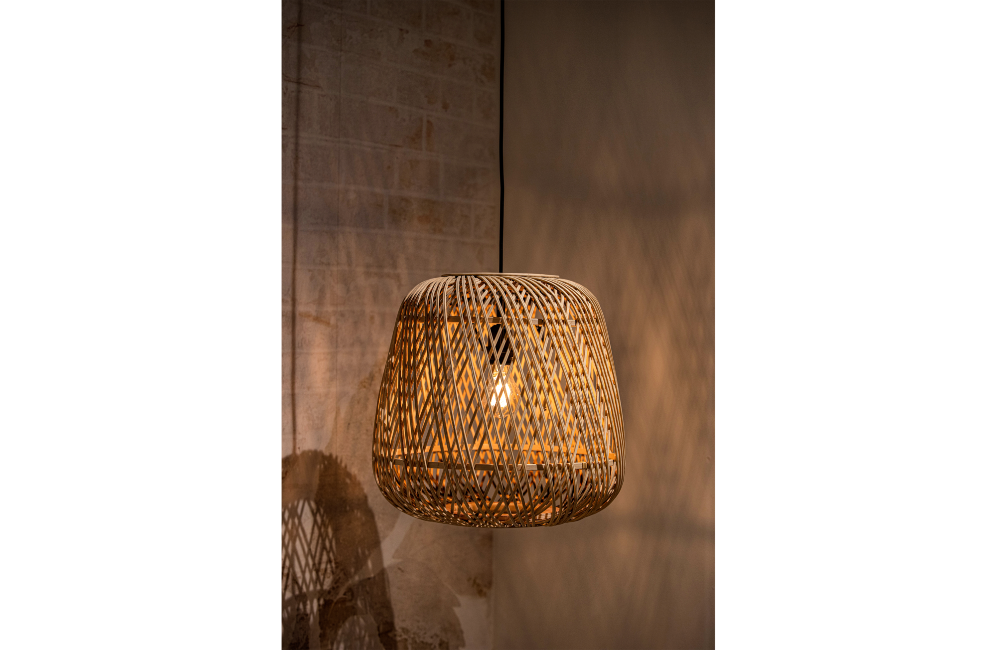 Hanglamp Moza 36x36cm - Zwart