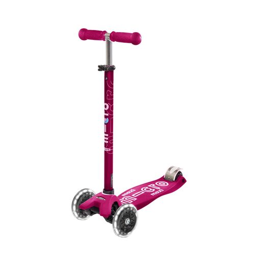 Patinete Maxi Micro Deluxe Rosa Led