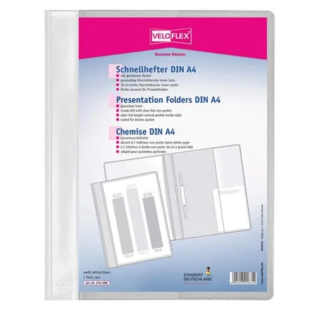 Veloflex Schnellhefter VELOFORM A4, weiß