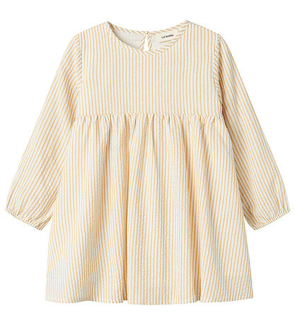 Lil Atelier Kjole - NmfLino - Coconut Milk/Taos Taupe