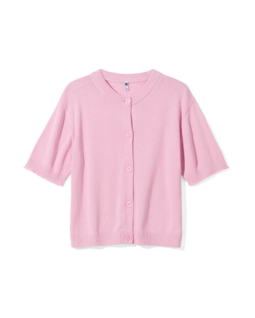 gilet maillé femme rose