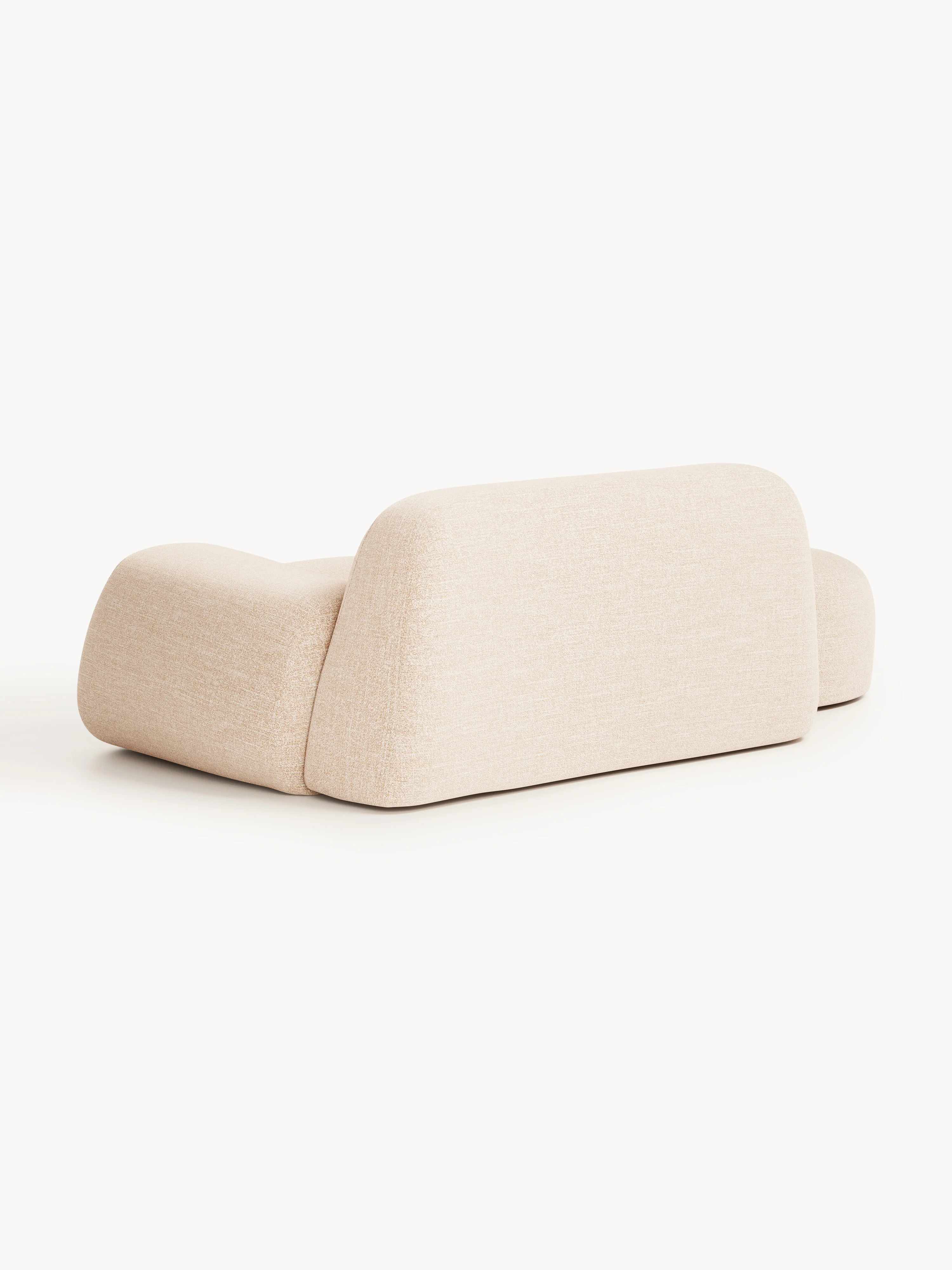 Bouclé bank Wolke (2-zits) met chaise longue