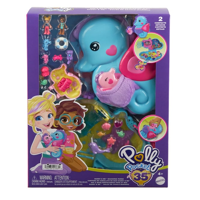 Polly Pocket - 35 Jahre - Seepferdchenschatulle