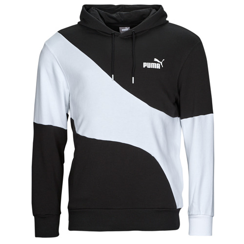 Puma - PUMA POWER CAT HOODIE - Noir / Blanc